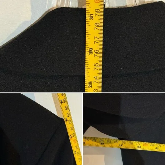 Vince Camuto Black Blazer Women Size 12 One Button Lined Career Jacket - Picture 11 of 16